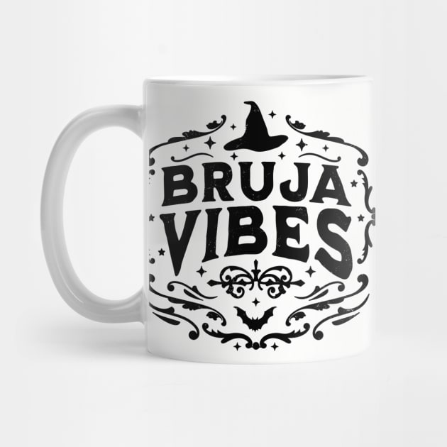 Bruja Vibes Mexican Witch Halloween Witchy Retro Vintage by OrangeMonkeyArt